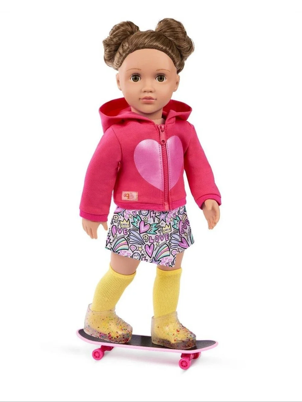 New!Our Generation Skate Into Fun StickerHoodie Outfit Y2K Cottagecore Girlhood